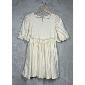 MABLE Denver Womens Babydoll Dress Size Small Fairy Puff Sleeve Prairie Boho